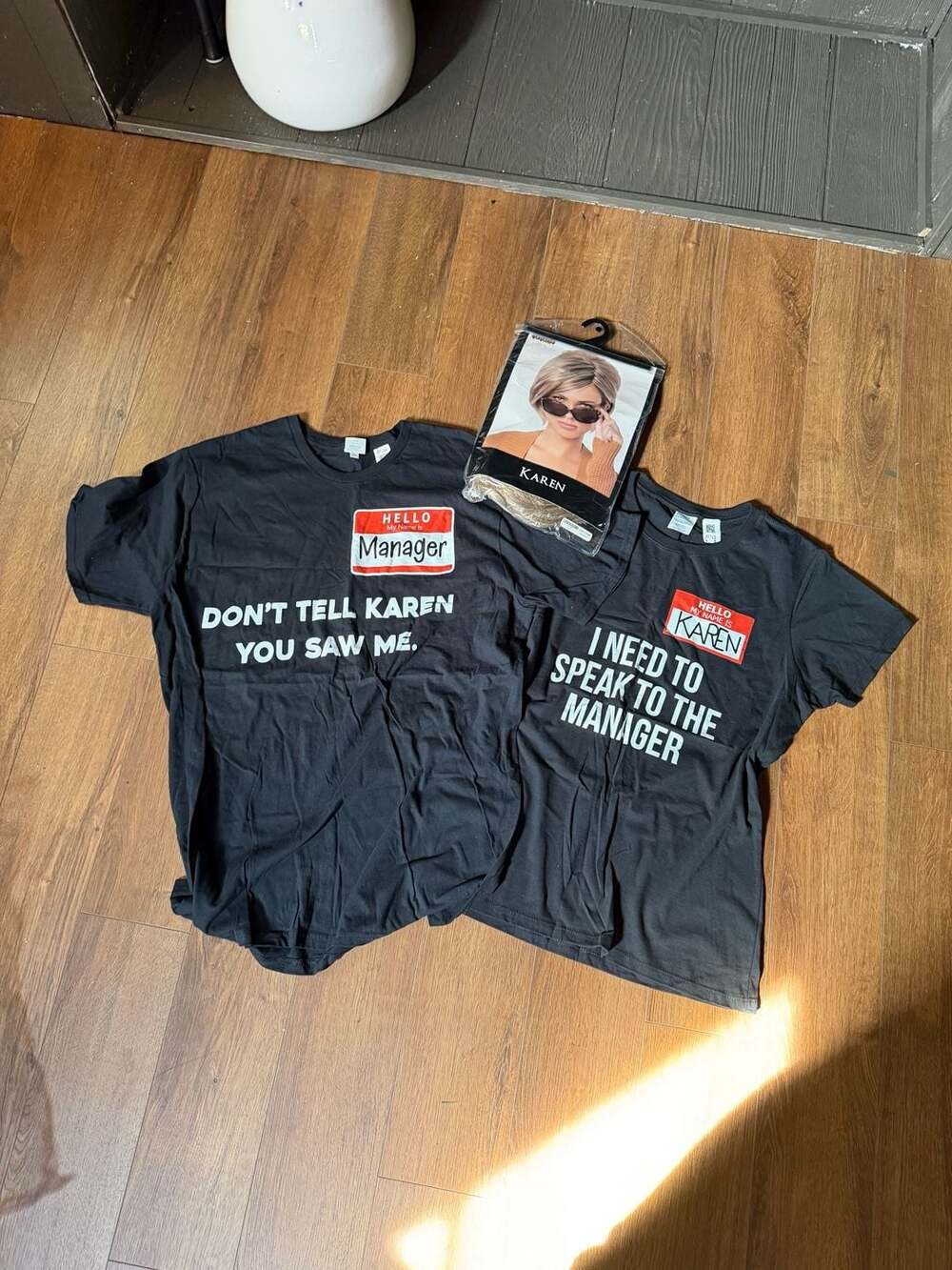 Port & Company Karen Costume T-Shirt Set Size Men XL / Women L